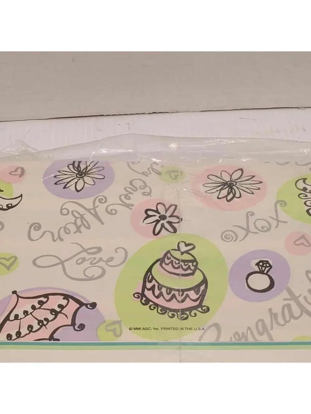 Vtg Finishing Touch AGC All Occasion 8 Full Sheets 50 sq.ft Wrapping Paper 0272